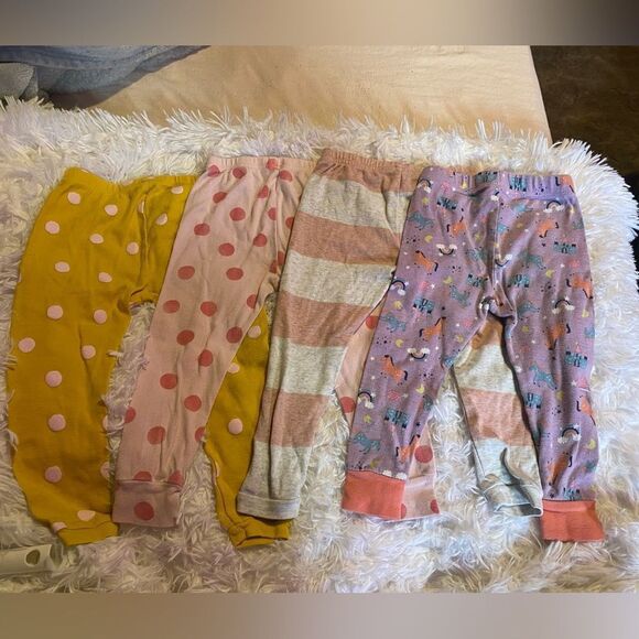 Bundle (4) Pairs Carter’s Toddler 2T & 24M Pants - Picture 7 of 7